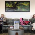 Leta Calloway, left, and Andrea Lackey wait in the imaging area at Highlands Oncology Group Tuesday ...