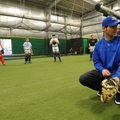 Cody Clark, a Omaha Storm Chaser catcher, took a break from his schedule as a minor league baseball ...
