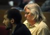 Michael Everett Ball, right, sits with his legal counsel Monday in Judge William Storey’s courtroom at the Washington County Courthouse in Fayetteville. Ball was convicted Monday of rape. Storey handed down a 50-year sentence on Tuesday.