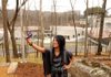 After her first visit to Crystal Bridges Museum of American Art celebrating her 15th birthday Friday, Samantha Barragan of Rogers takes a self-portrait with the museum in the background in Bentonville. Laura Jacobs, museum communications director, said the museum has received an “extraordinary” reception from the Bentonville community. Support has come in the form of yard signs declaring “We’re glad you’re here,” online and social media feedback and a robust membership drive.

