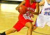 #20 Bria Caldwell of Northside drives into the lane during the first half.