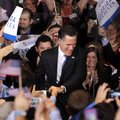 Republican presidential candidate, former Massachusetts Gov. Mitt Romney, greets supporters at his F...