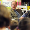 ‘SO YOU WANT TO BE PRESIDENT?’ Mayor Bob McCaslin reads “So You Want To Be President?” to a group of...