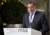U. S. Secretary of Defense Leon Panetta speaks during the Security Conference in Munich, southern Germany, Saturday, Feb. 4, 2012. Politicians and military representatives will join for the 48th Munich Security conference from Friday, Feb. 3, until Sunday, Feb. 5, 2012.