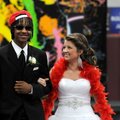 COLORS DAY ROYALTY Mytaah Crawford, Springdale High School Colors Day king, and Courtnie Miller, que...