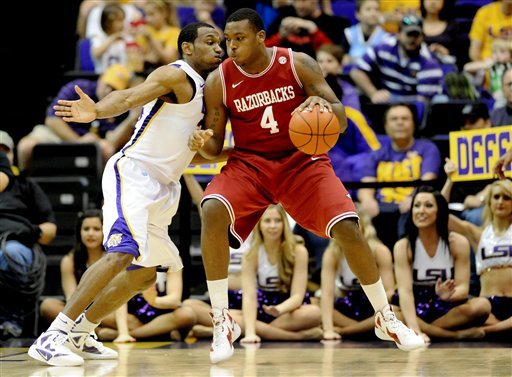 Arkansas' Devonta Abron ...
