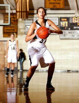 Arkansas Democrat-Gazette/JASON IVESTER --02/03/12--
West Fork senior Melissa Jones takes a free-throw against Cedarville on Friday, Feb. 3, 2012, at the Tiger Dome in West Fork.