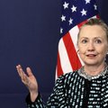 U.S. Secretary of State Hillary  Clinton speaks during a news-conference in Sofia, Sunday,Feb 5, 201...