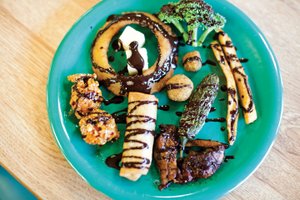 A food experiment inspired by Valentine’s Day prompted us to dip nearly everything on the Golden Corral buffet in chocolate. Don’t worry. We kept it sanitary.