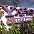 In this Jan. 4, 2012 photo, the Yahoo company logo is displayed at their headquarters in Sunnyvale, ...