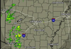 Scattered light showers are visible on the radar in Arkansas Tuesday morning. The rain will mix with snow in some parts of northern Arkansas late Tuesday into Wednesday, but no accumulation is expected.