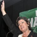 In a Tuesday Aug. 10 2010 file photo, Georgia gubernatorial candidate Karen Handel waves to supporte...