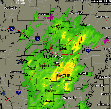 a-radar-image-taken-shortly-after-730-am-shows-mostly-rain-but-two-small-pockets-of-frozen-precipitation-as-a-system-moved-through-the-state