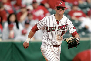 Arkansas third baseman Matt Reynolds, who batted .243 with 22 RBI and 3 home runs a year ago, is anxious to show that he’s put last season’s hitting struggles behind him. 