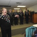 SING ALONG, BARBERSHOP STYLE Karen Frankenfeld, director of the Perfect Harmony Women’s Barbershop C...