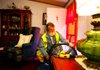 Arkansas Democrat-Gazette/JASON IVESTER --02/09/12--
Lloyd Schommer (cq), auditor with the Office of Human Concern, sets up a fan with a blower door on the home of Della (cq) Poyson (cq) in Fayetteville on Thursday, Feb. 9, 2012. Schommer and Bob Johnson were checking and fixing problems through a federal weatherization assistance program.