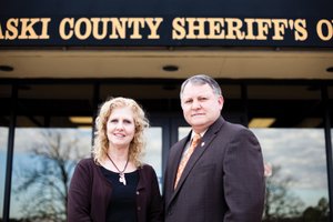 Louise Allison, founder of Partners Against Trafficking Humans, and Pulaski County Sheriff Doc Holladay are just two community leaders striving to put an end to sex trafficking in Arkansas.
