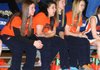 SHATTERED SEASON Four Rogers Heritage junior girls basketball players, from left, Brittany Ward, Katie Borman, Ashley Ward and Madison Hey, are all out for the remainder of the season with torn anterior cruciate ligaments in their knees.
