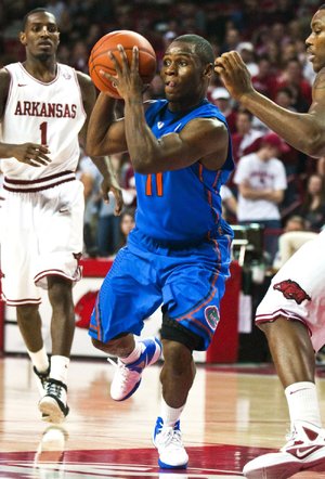 Florida guard Erving Walker passed Ronnie Montgomery last week to become the Gators’ all-time assists leader. Walker had a combined 12 assists in victories over Alabama and Arkansas, bringing his career total to 510.