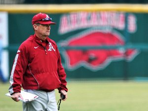 Before he became the head coach at Arkansas, Dave Van Horn made stops at Northwestern (La.) State in the 1990s, leading them to two Southland Conference titles, and at Nebraska, where he led the Cornhuskers to two College World Series appearances. 