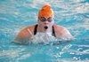 CLOSING A CHAPTER Kelsey Odell of Springdale Har-Ber swims the breast stroke during practice on Wednesday at the Jones Center in Springdale. Odell will compete in the state tournament in three relays, swimming the breast stroke in one and freestyle in the other two.
