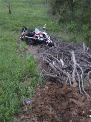 Additional photos from the site of Arkansas football coach Bobby Petrino's motorcycle accident.