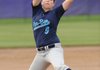 Hannah Bender, Springdale Har-Ber starter, delivers a pitch Thursday during the second inning of the Lady Wildcats’ 4-0 loss to Fayetteville at Lady’Dog Yard.