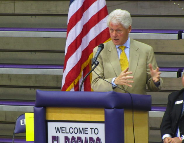 president-bill-clinton-speaks-tuesday-at-el-dorado-high-school