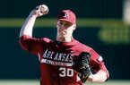 Arkansas will try its third pitcher in the No. 1 spot tonight when the Razorbacks travel to Ole Miss with former reliever Brandon Moore on the mound.