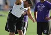 Byron Harrison of Springdale Har-Ber throws the shot put in a recent track meet. Harrison will compete in the shot and the discus today at the Class 7A state meet in Rogers at Mountie Stadium.