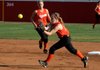 Gravette’s Meagan Ward rushes a infield fly against Farmington on Monday in the finals of the 4A-1 District Tournament. Gravette won the game 5-3 and is the No. 1 seed in today’s 4A North Regional Tournament in Harrison.