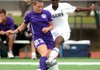 Fayetteville’s Lindsay Bordelon (left) battles with Bentonville’s Jody Knight during Saturday’s Class 7A state soccer semifinals at Southside High School in Fort Smith.