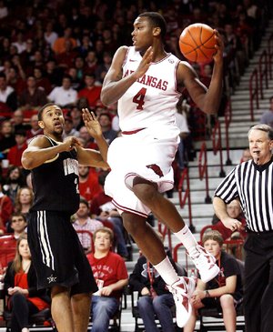 Forward Devonta Abron is leaving Arkansas to be closer to his home in Texas.