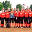Gravette softball players posed for a photo after winning the 1-4A Conference championship on April 30. The girls went on to play in the state tournament.