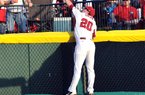 Arkansas outfielder Matt Vinson was known for making spectacular catches in his time playing for the Razorbacks.