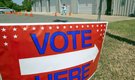 A woman walks from the Lake Maumelle Volunteer Fire Department in Roland, Ark., after voting the the Arkansas party primary and judicial election Tuesday, May 22, 2012.