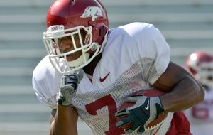 When Arkansas’ fall practice begins in August, it will have been almost a year since Knile Davis has been hit on a football field. He says he expects to be involved in some contact during fall practice. 