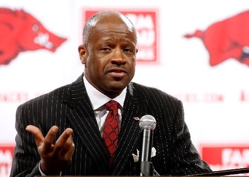 Arkansas coach Mike ...