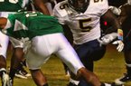 
Covington, La., linebacker Otha Peters (5), will be a freshman at Arkansas this fall.
