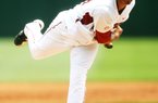 Junior right-hander DJ Baxendale has a 7-4 record to go along with his 2.83 ERA and 85 strikeouts in 92 1/3 innings this season. 
