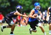An unidentified Greenbrier receiver catches a pass against Fayetteville on Friday afternoon at the Shootout of the South in Little Rock. Greenbrier won 35-33 and finished 5-0 in pool play. 