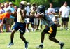 Pulaski Academy receiver LJ Wallace tries to run past Watson Chapel cornerback Tyon Williams during the Bruins’ 29-26 victory in the championship game of the Shootout of the South 7-on-7 tournament in Little Rock. Wallace was named the offensive MVP of the tournament. 