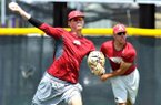 Ryne Stanek will start for Arkansas against two-time defending national champion South Carolina tonight. The Gamecocks have won 22 consecutive NCAA Tournament games. 