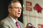 Arkansas Athletic Director Jeff Long said approval by the Board of Trustees for facilities bids hopefully is not too far away. 