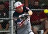 FBI’s Billy Maggard hits a home run during Saturday’s 18-11 victory over TPS/Sports Center in the quarterfinals of the Busch/Pepsi Softball Classic at the Sherwood Sports Complex. 