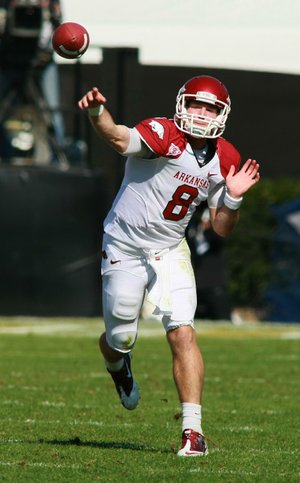 Arkansas quarterback Tyler Wilson was named to the Manning Award watch list. Wilson completed 277 of 438 passes for 3,638 yards and 24 touchdowns last season. 