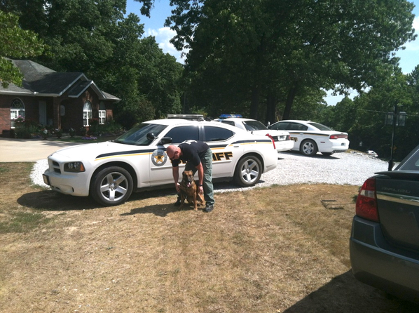 The scene of a manhunt ...