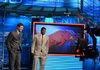 Arkansas quarterback Tyler Wilson and running back Knile Davis at ESPN headquarters in Bristol, Conn. on Wednesday. 