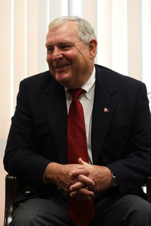 Harold Horton will head off to the Arkansas campus today to raise money in support of Arkansas Razorbacks athletics like he has for thousands of work days just like it.

