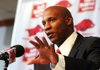 Arkansas Democrat-Gazette/WILLIAM MOORE
Paul Haynes speaks during a press conference after accepting the job as defensive coordinator for the Arkansas Razorback football team Monday, December 12, 2011 at the Broyles Center in Fayetteville.